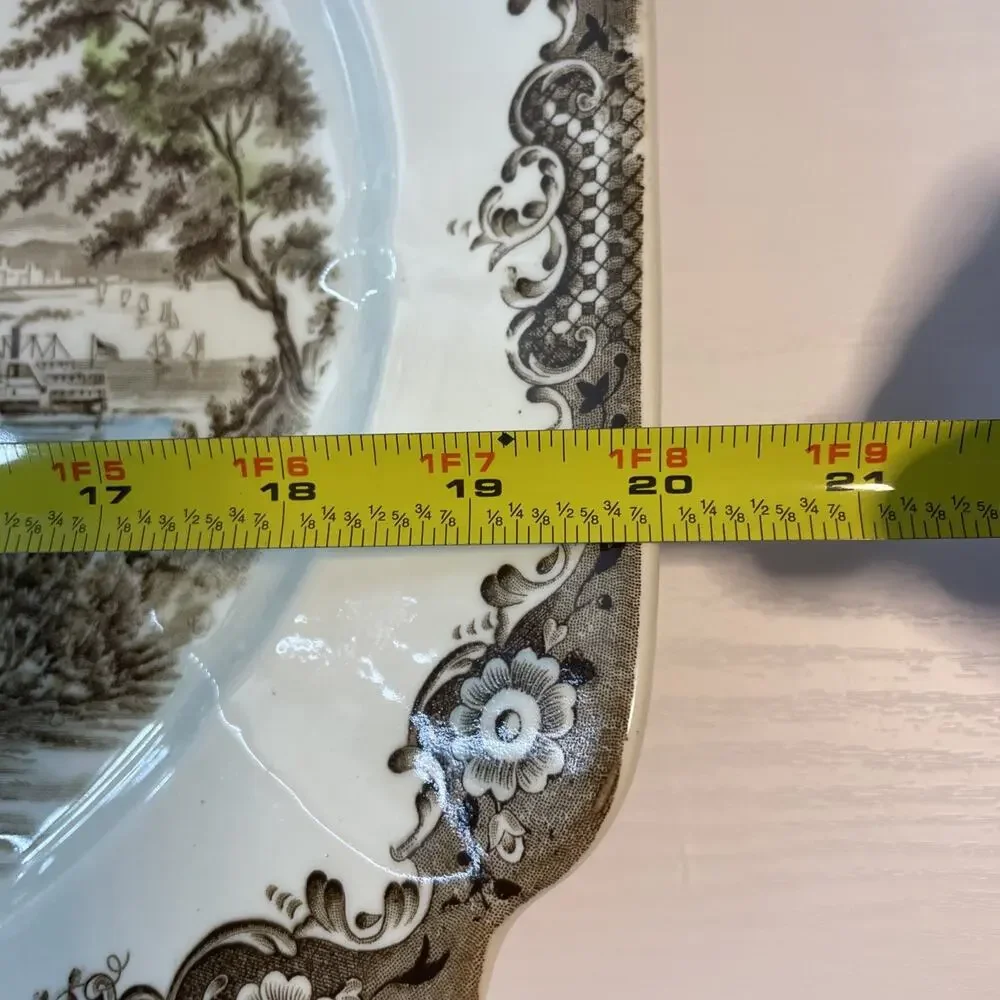Mid 20th Century Johnson Brothers Heritage Hall Ironstone Platter-Victorian